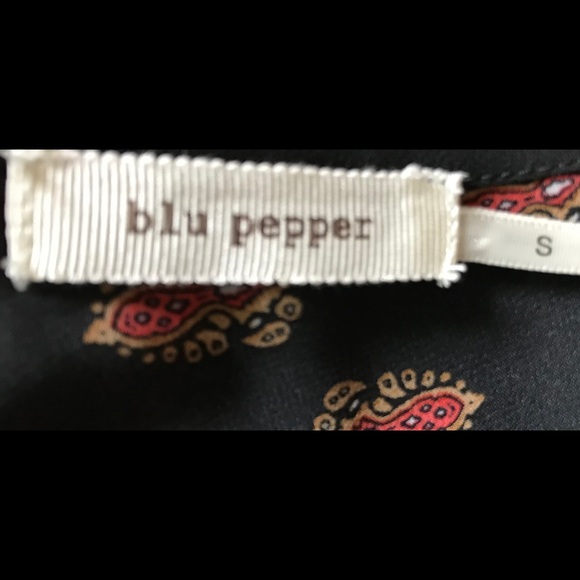 Blu Pepper Blouse NEW WITHOUT TAGS Tunic Sz Small - Picture 6 of 8